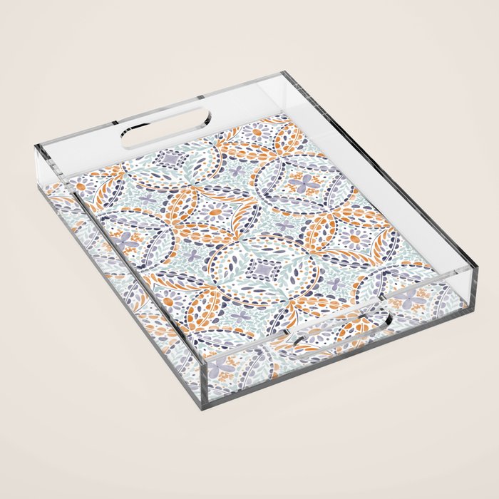 Artsy Leaf Symphony Acrylic Tray Gallery Image 1