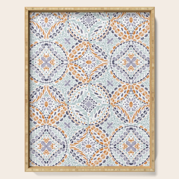 Artsy Leaf Symphony Serving Tray Gallery Image 1