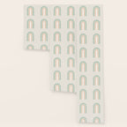 Minimal Abstract Retro Spring Rainbow - Pastel sage green and Peach fuzz Wallpaper Gallery Image 3