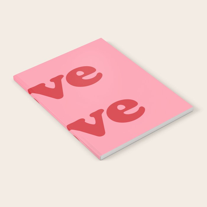 Love - pink and red Notebook Gallery Image 2