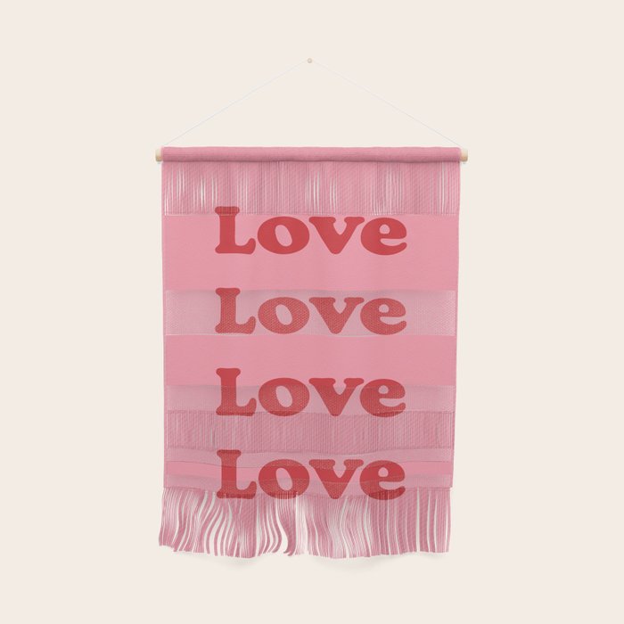 Love - pink and red Wall Hanging Gallery Image 1