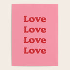 Love - pink and red Poster Gallery Image 4