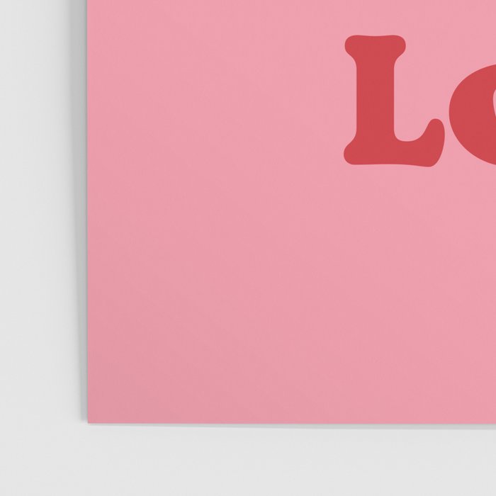 Love - pink and red Poster Gallery Image 3