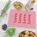 Love - pink and red Cutting Board Gallery Image 2