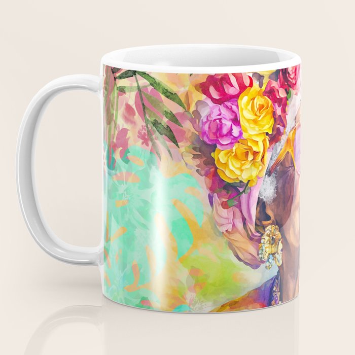 Tropical Grace And Ageless Elegance Without Limits Female Portrait Coffee Mug Gallery Image 3