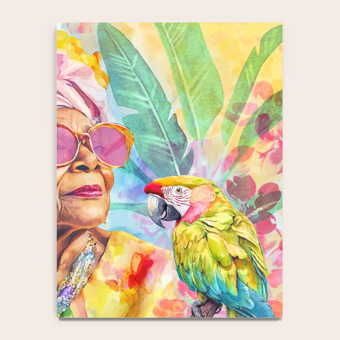 Tropical Grace And Ageless Elegance Without Limits Female Portrait Notebook Gallery Image 4