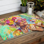 Tropical Grace And Ageless Elegance Without Limits Female Portrait Outdoor Rug Gallery Image 2
