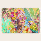 Tropical Grace And Ageless Elegance Without Limits Female Portrait Cutting Board Gallery Image 1