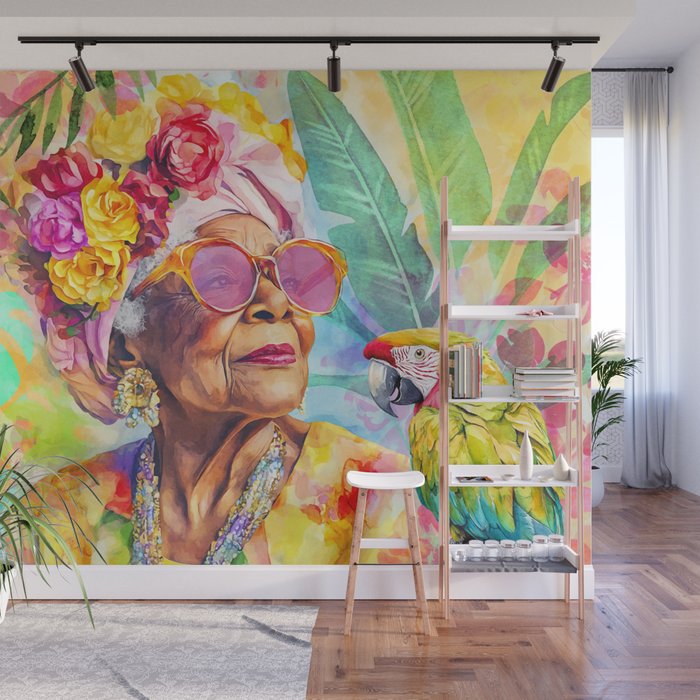 Tropical Grace And Ageless Elegance Without Limits Female Portrait Wall Mural Gallery Image 1