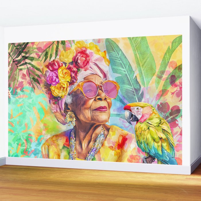 Tropical Grace And Ageless Elegance Without Limits Female Portrait Wall Mural Gallery Image 2