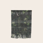 Full Moon Forest - Dreaming Crescent Moon Botanical  Wall Hanging Gallery Image 1