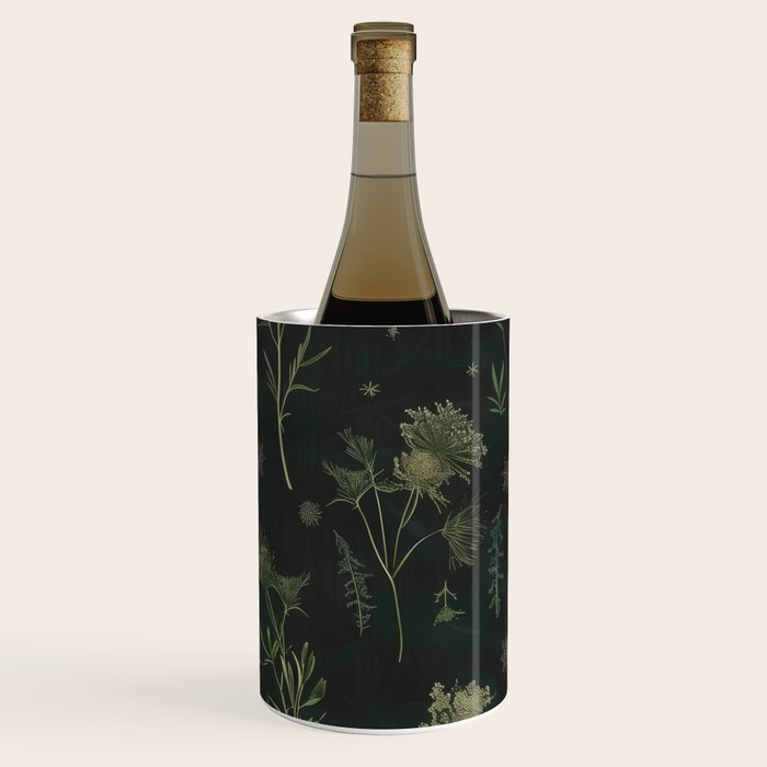 Full Moon Forest - Dreaming Crescent Moon Botanical  Wine Chiller Gallery Image 1