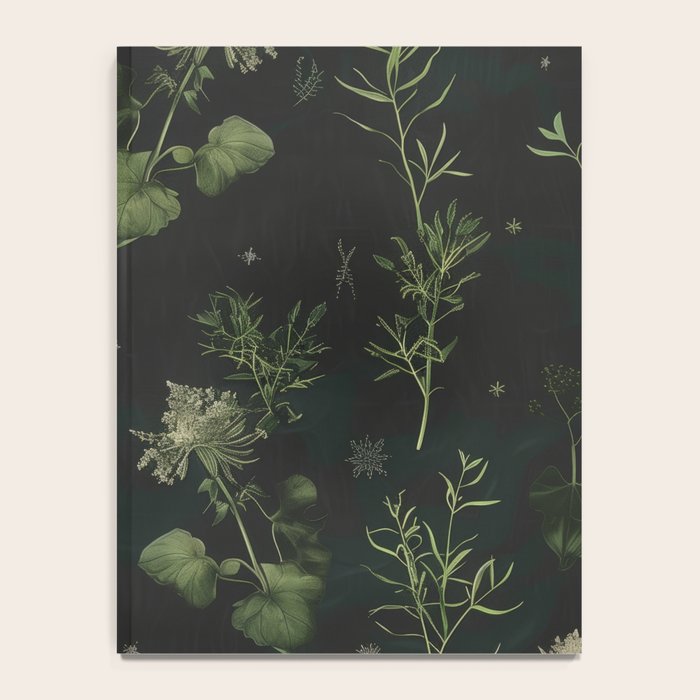 Full Moon Forest - Dreaming Crescent Moon Botanical  Notebook Gallery Image 4