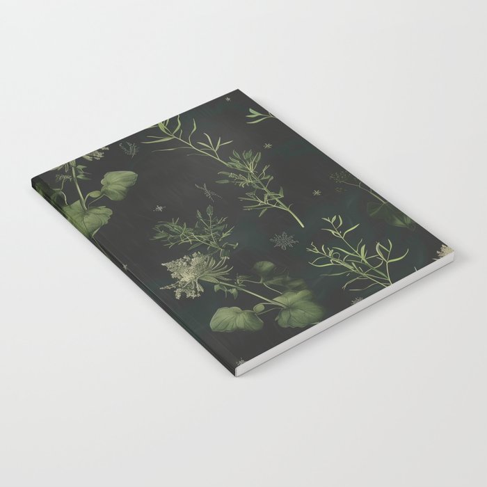 Full Moon Forest - Dreaming Crescent Moon Botanical  Notebook Gallery Image 2