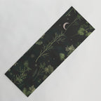 Full Moon Forest - Dreaming Crescent Moon Botanical  Yoga Mat Gallery Image 1