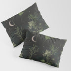 Full Moon Forest - Dreaming Crescent Moon Botanical  Pillow Sham Gallery Image 3