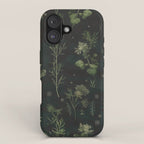 Full Moon Forest - Dreaming Crescent Moon Botanical  iPhone Case Gallery Image 1