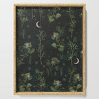 Full Moon Forest - Dreaming Crescent Moon Botanical  Serving Tray Gallery Image 1