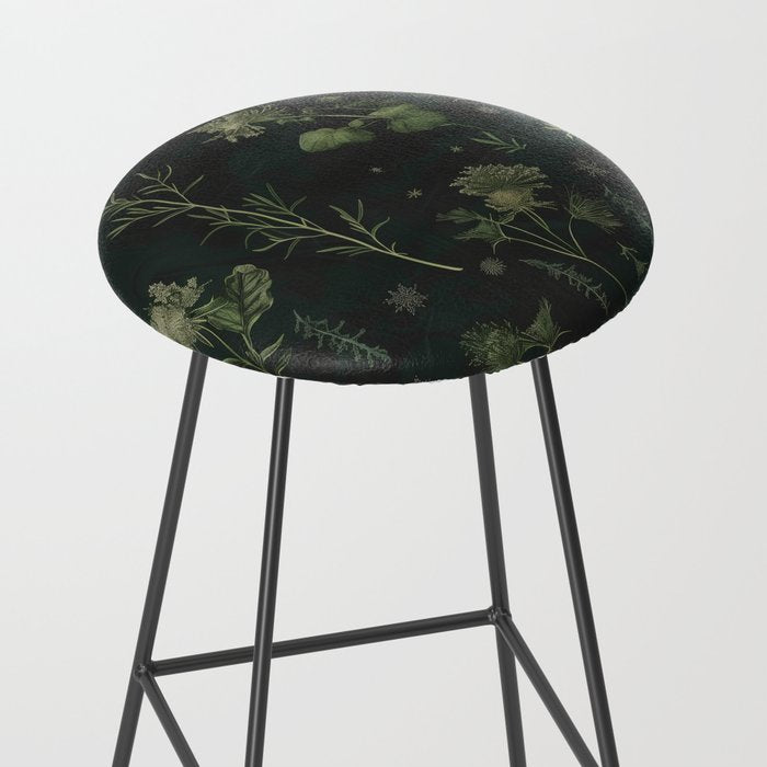 Full Moon Forest - Dreaming Crescent Moon Botanical  Stool Gallery Image 2