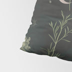 Full Moon Forest - Dreaming Crescent Moon Botanical  Pillow Sham Gallery Image 4