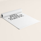 Don't Be Like the Rest of them Darling black-white typography poster black and white wall home decor Yoga Mat Gallery Image 2