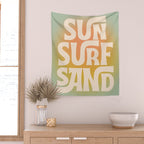Sun, Surf, Sand - Modern Art Print Wall Tapestry Gallery Image 2
