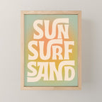 Sun, Surf, Sand - Modern Art Print Mini Art Print Gallery Image 1