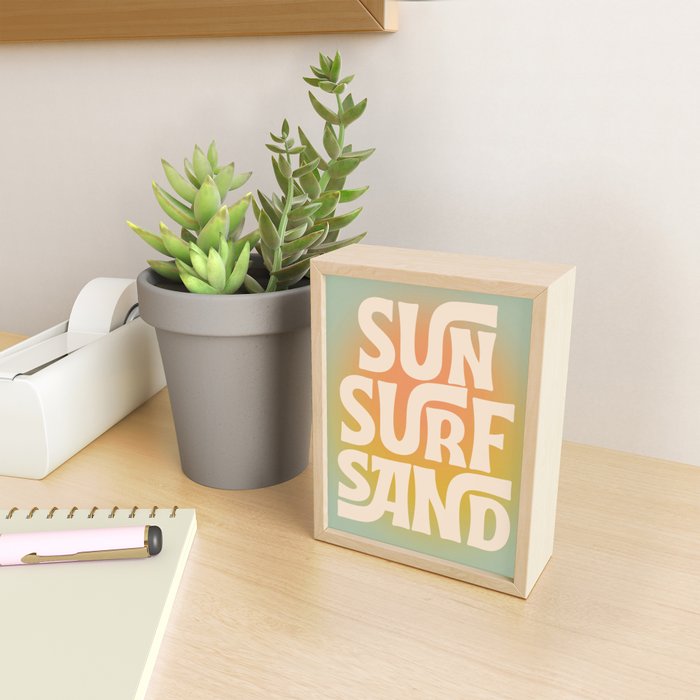 Sun, Surf, Sand - Modern Art Print Mini Art Print Gallery Image 2