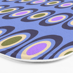 Mid-century Modern Pattern - Blue Bath Mat Gallery Image 3