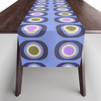 Mid-century Modern Pattern - Blue Table Runner Gallery Image 1