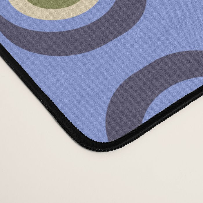 Mid-century Modern Pattern - Blue Desk Mat Gallery Image 4
