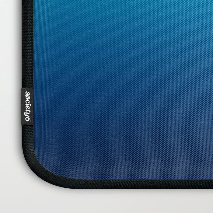 Sky and Ocean Blue Ombre Laptop Sleeve Gallery Image 3