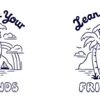 LEAN ON YOUR FRIENDS (NAVY/WHITE) Coffee Mug Gallery Image 2