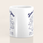 LEAN ON YOUR FRIENDS (NAVY/WHITE) Coffee Mug Gallery Image 4