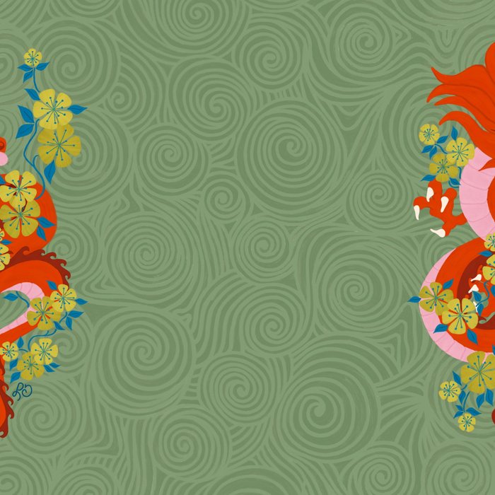Dragon Dance Among the Blossoms Coffee Mug Gallery Image 2