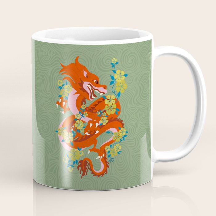 Dragon Dance Among the Blossoms Coffee Mug Gallery Image 1