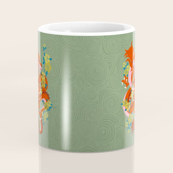 Dragon Dance Among the Blossoms Coffee Mug Gallery Image 4