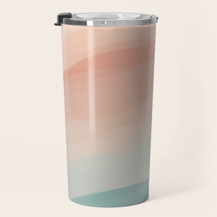 An Abstract Beach Walk Along The Shore Travel Mug Gallery Image 3