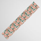 Red foxes in the rose bushes 24 Table Runner Gallery Image 3