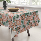Red foxes in the rose bushes 24 Tablecloth Gallery Image 3
