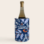 Wonderful ditsy holiday joy blue Wine Chiller Gallery Image 1