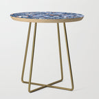 Wonderful ditsy holiday joy blue Side Table Gallery Image 1