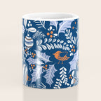 Wonderful ditsy holiday joy blue Coffee Mug Gallery Image 4