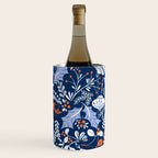Wonderful ditsy holiday joy blue Wine Chiller Gallery Image 3