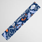 Wonderful ditsy holiday joy blue Table Runner Gallery Image 3