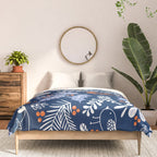 Wonderful ditsy holiday joy blue Comforter Gallery Image 3