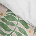 Froggie Ogee - green and blush Comforter Gallery Image 4