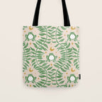 Froggie Ogee - green and blush Tote Bag Gallery Image 1