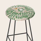 Froggie Ogee - green and blush Stool Gallery Image 2