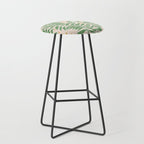 Froggie Ogee - green and blush Stool Gallery Image 1